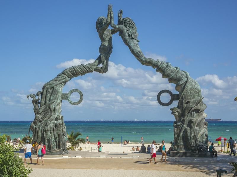 Playa del Carmen public sculpture