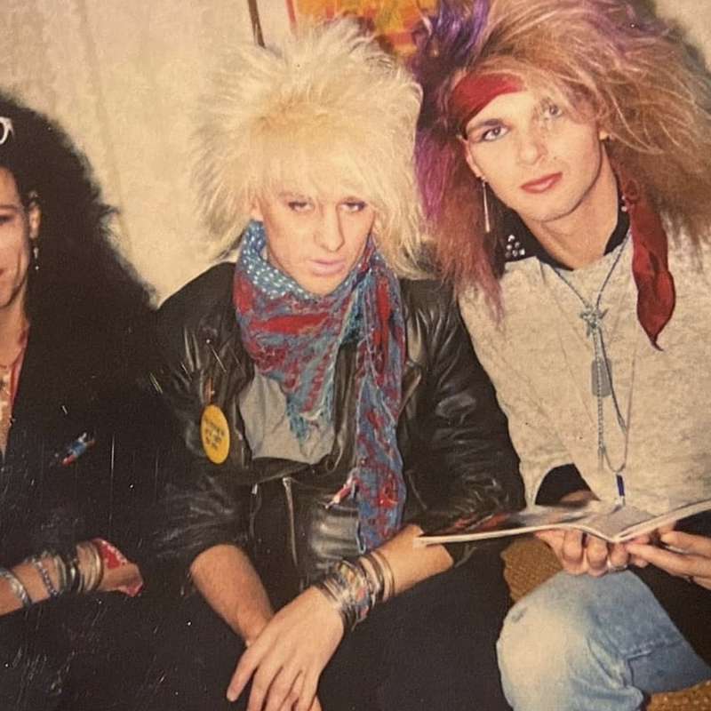 Poison band with big hair