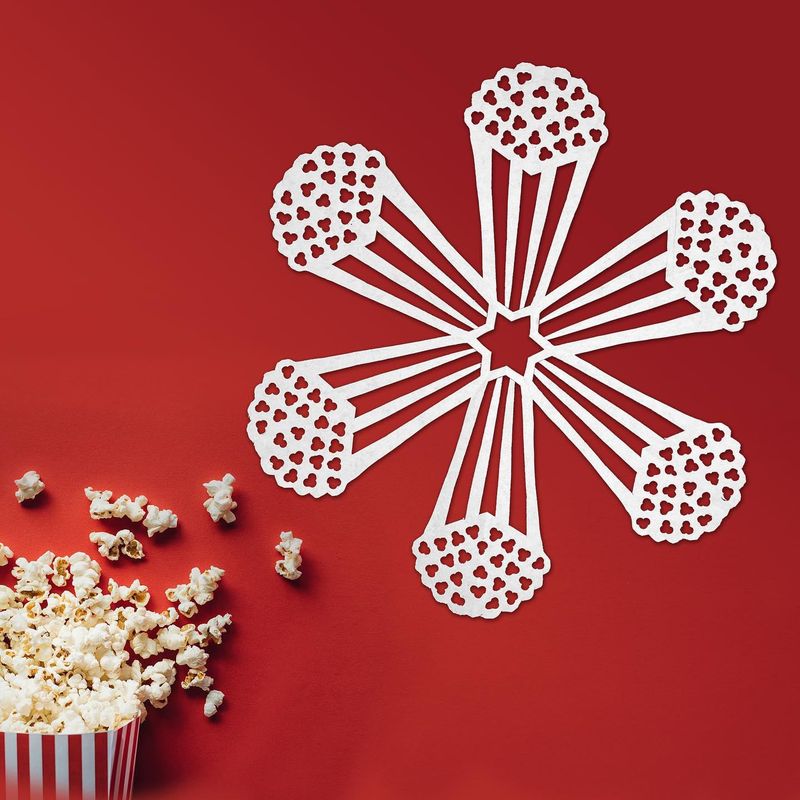 Popcorn paper snowflake