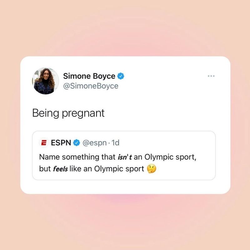 Pregnancy Olympics meme