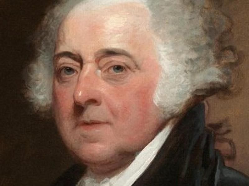 President John Adams in a painting