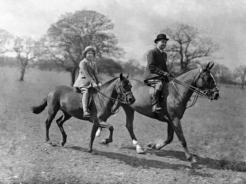 Princess Elizabeth riding horse