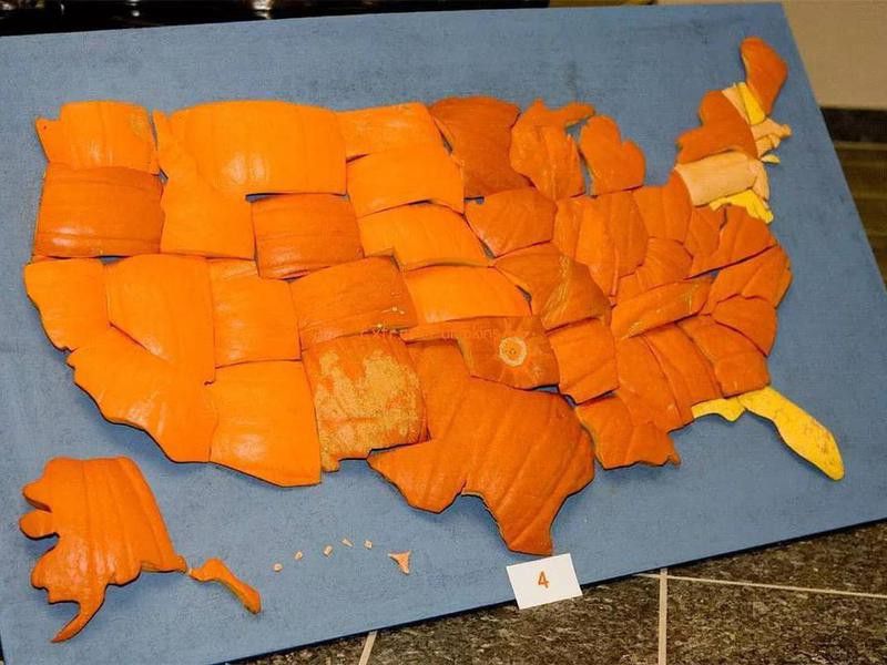 Pumpkin map of the U.S.