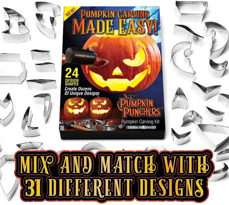 Pumpkin Punchers carving tools for kids