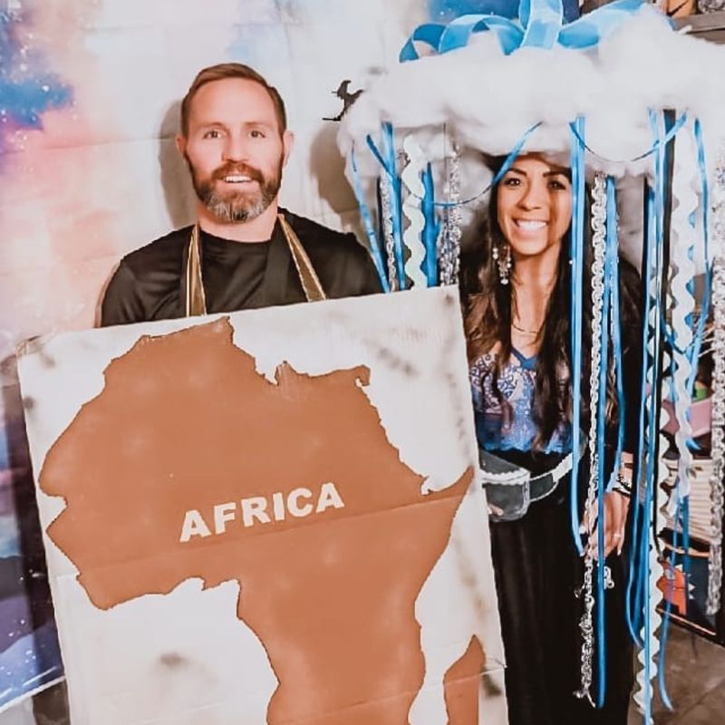 Rain Down in Africa costume