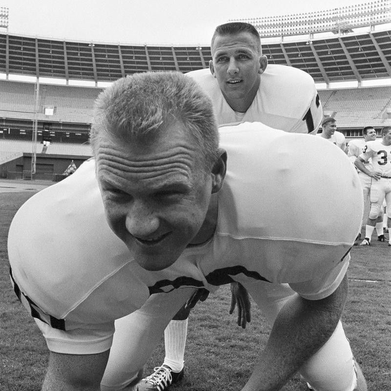 Randy Johnson with Tommy Nobis in 1966
