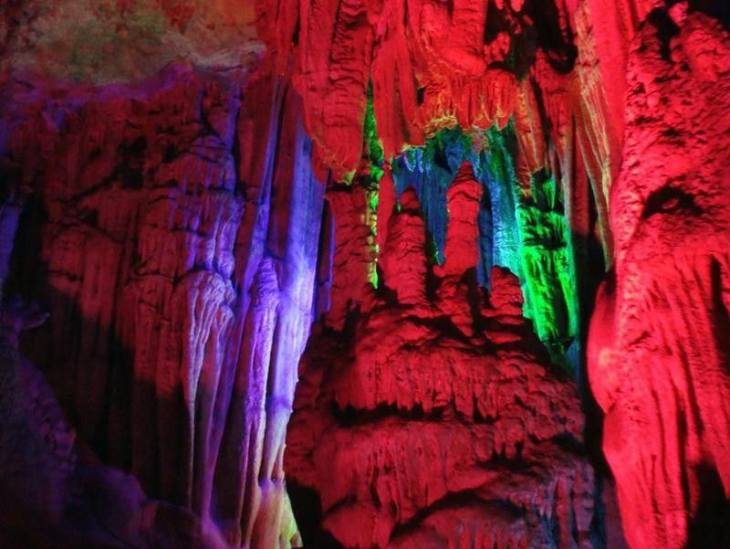 Reed Flute Cave At Guilin, China
