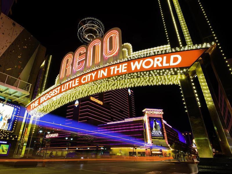 Reno Nevada lights at night