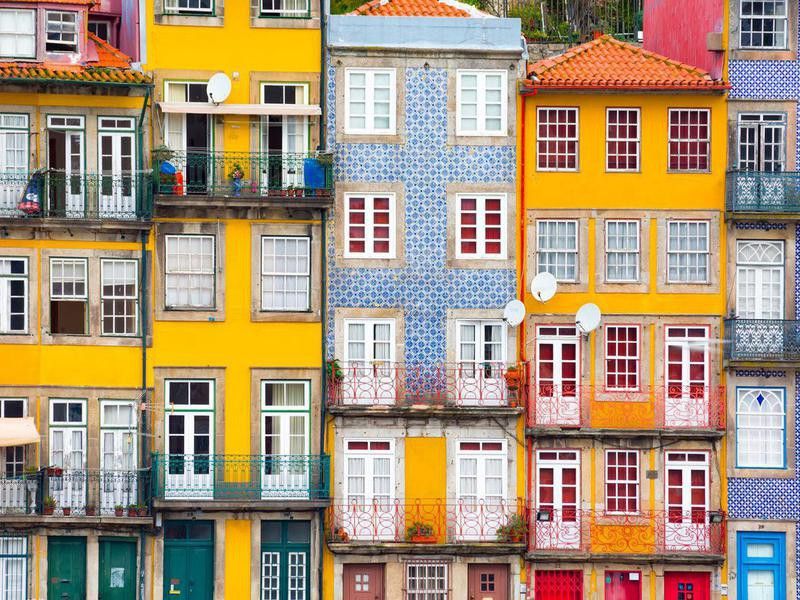 Ribeira, the old town of Porto, Portugal
