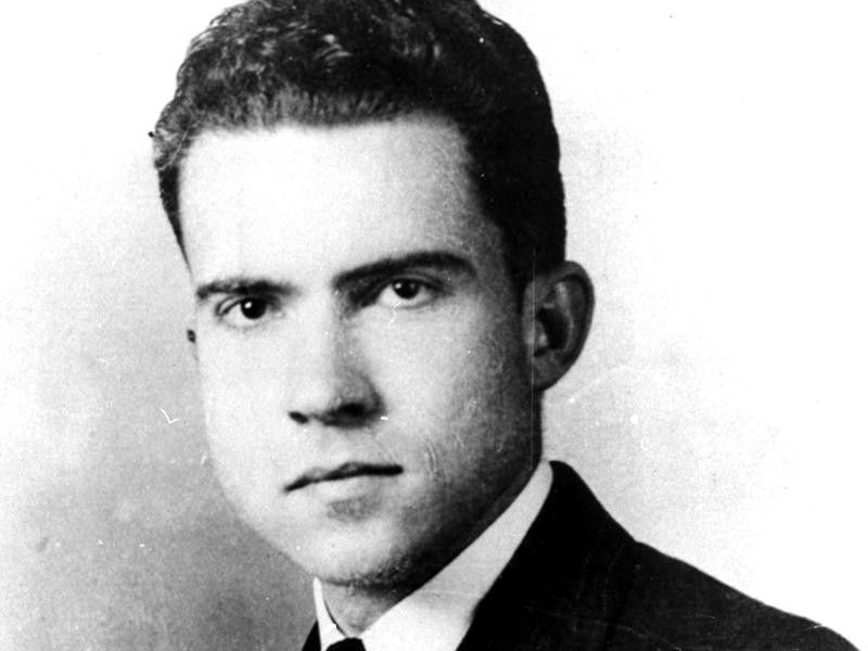 Richard Nixon at Duke University in 1934
