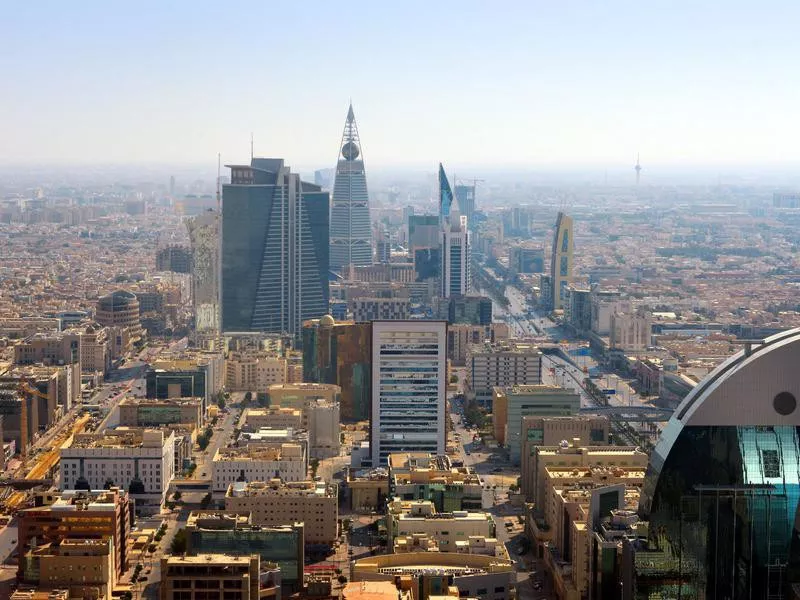 Riyadh, the capital and main finanial hub of Saudi Arabia.