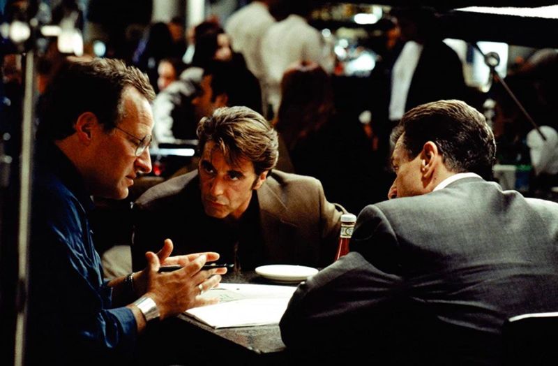 Robert De Niro, Al Pacino, and Michael Mann in Heat