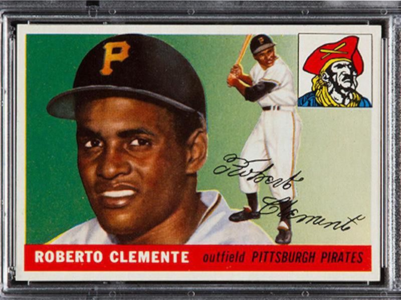 Roberto Clemente 1955 Topps rookie card