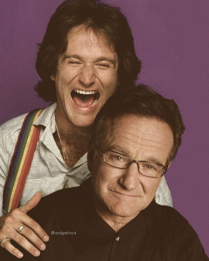 Robin Williams and Mork