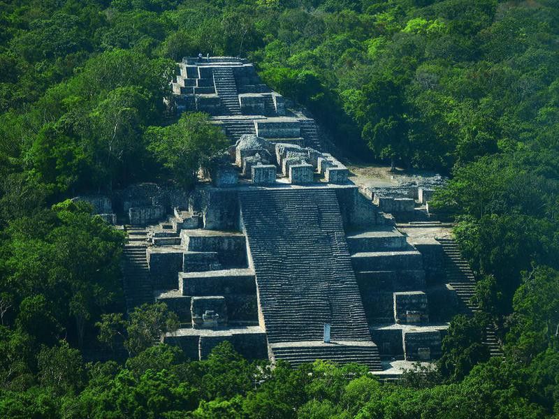 Ruins of the ancient Mayan city of Calakmul