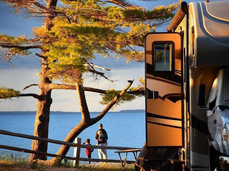 RV camping at Wilderness State Park