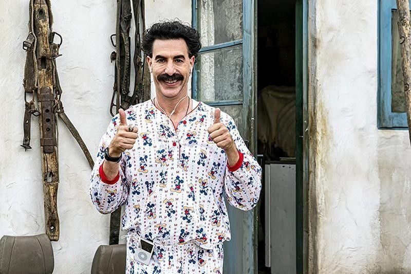 Sacha Baron Cohen is hoping for a Golden Globe for “Borat Subsequent Moviefilm”