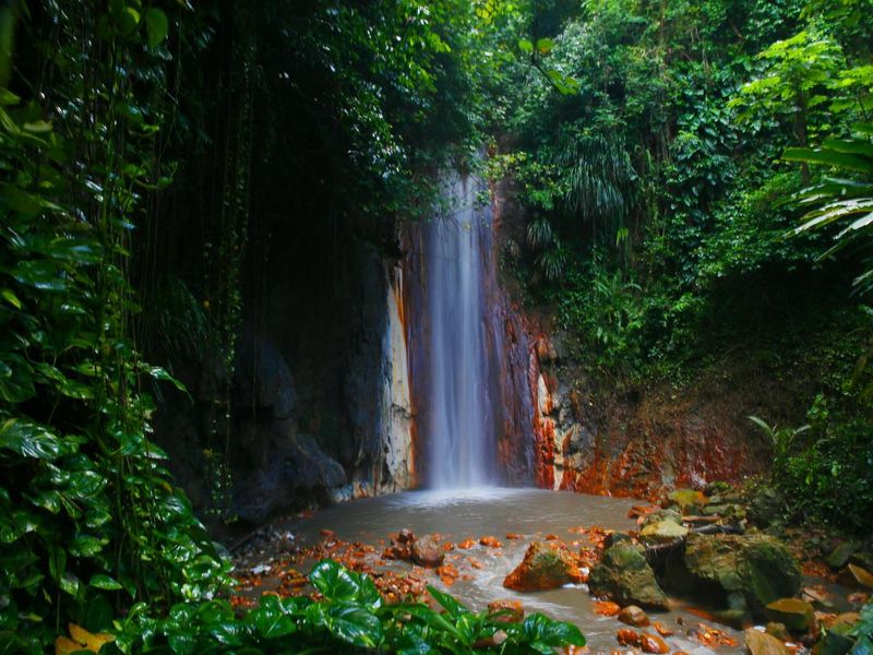 Saint Lucia waterfall