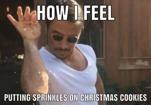 Salt bae Christmas meme