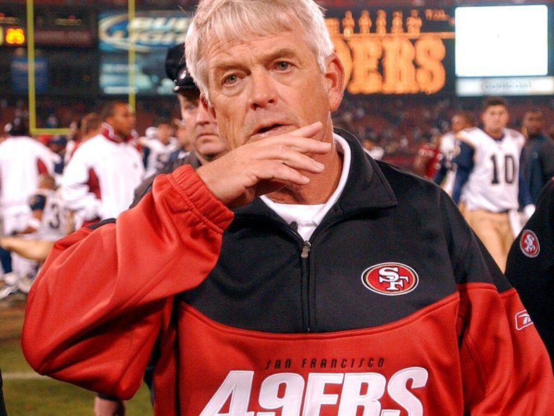 San Francisco 49ers head coach Dennis Erickson