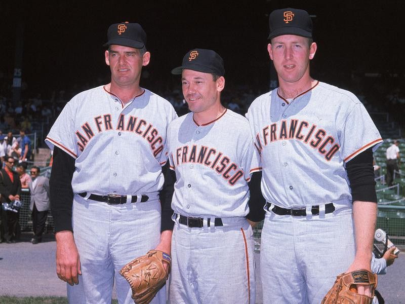 San Francisco Giants pitchers pose
