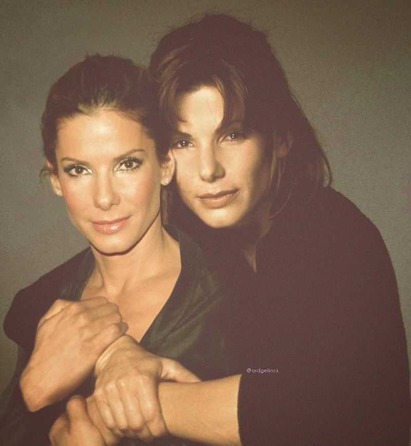 Sandra Bullock young and old