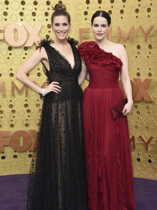 Sarah Levy and Emily Hampshire