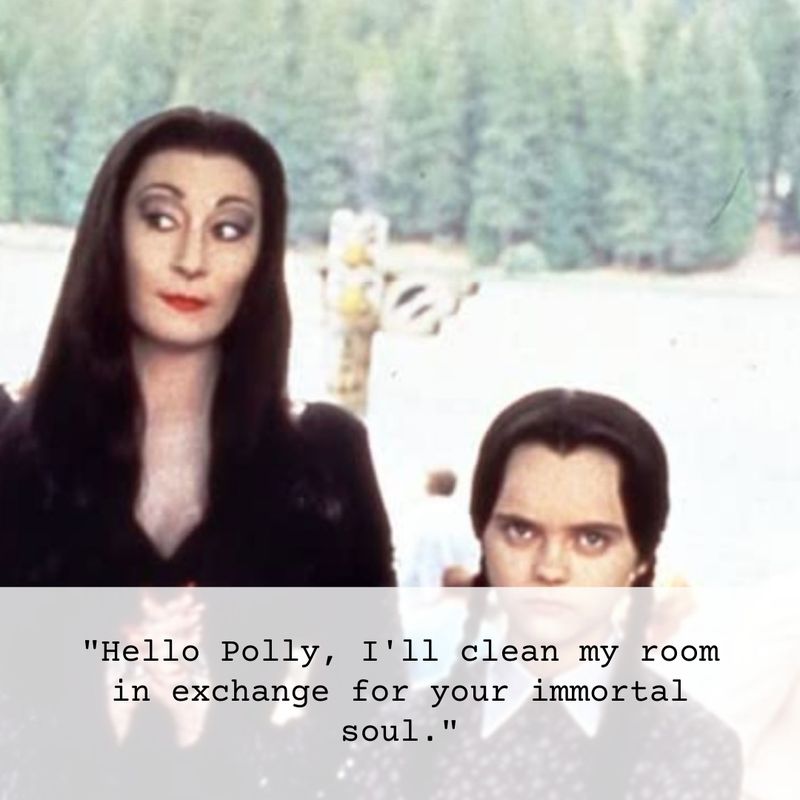 Scary Wednesday Addams quote