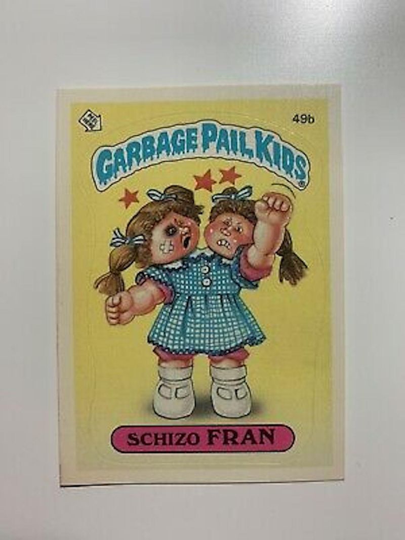 Schizo Fran Garbage Pail Kids card