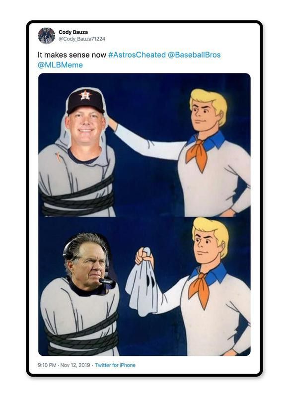 Scooby Doo, Bill Belichick and A.J. Hinch