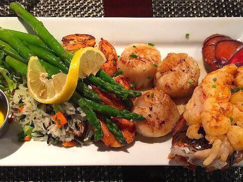 Seafood platter at Golden Goose American Grill