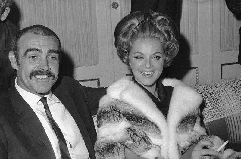 Sean Connery and actress Virna Lisi in 1968