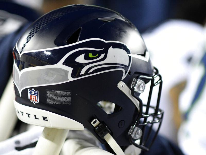 Seattle Seahawks logo on helmet