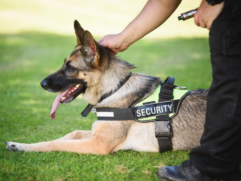 Security Dog and Handler