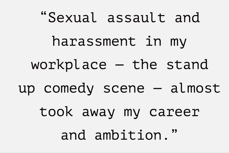 Sexual harassment almost took away my ambition