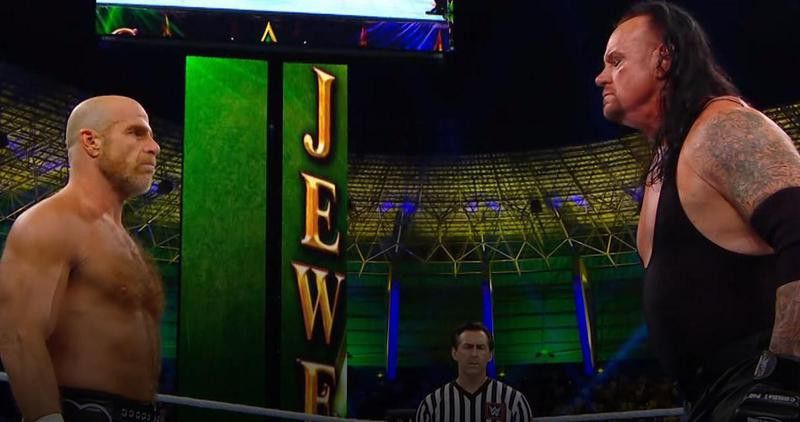 Shawn Michaels and the Undertaker at Crown Jewel