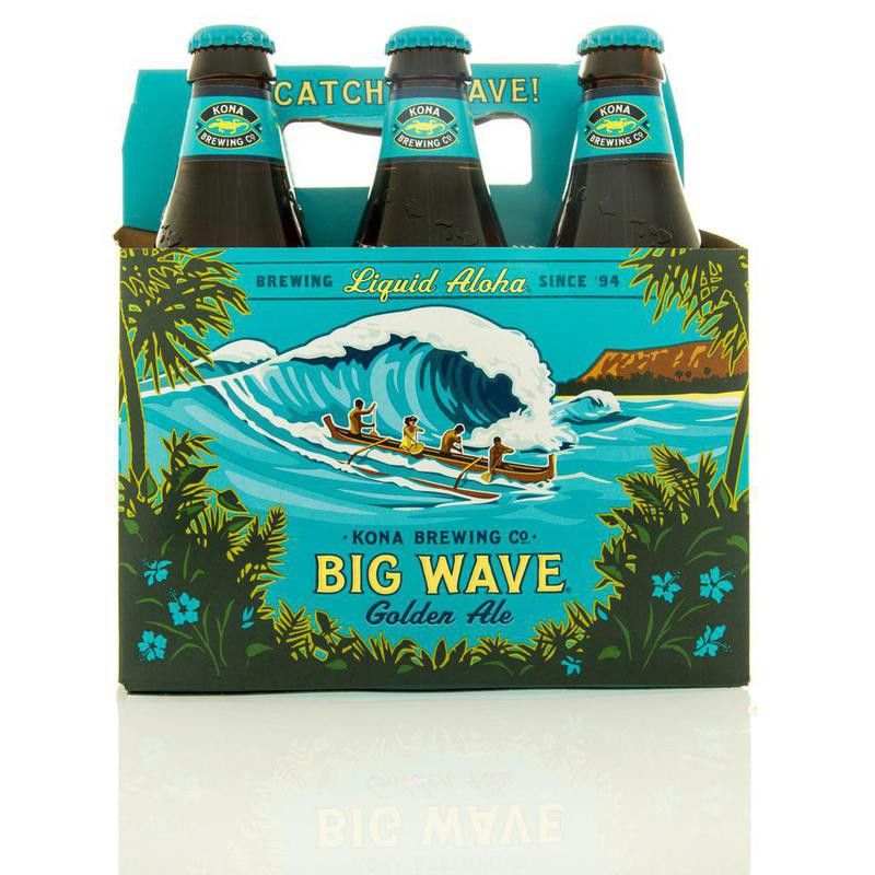 Six pack of Big Wave beer