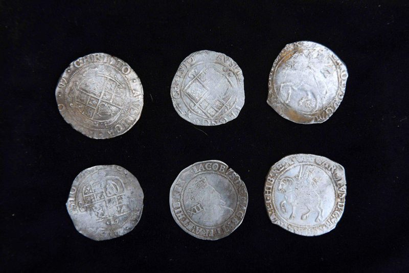 Six silver coins