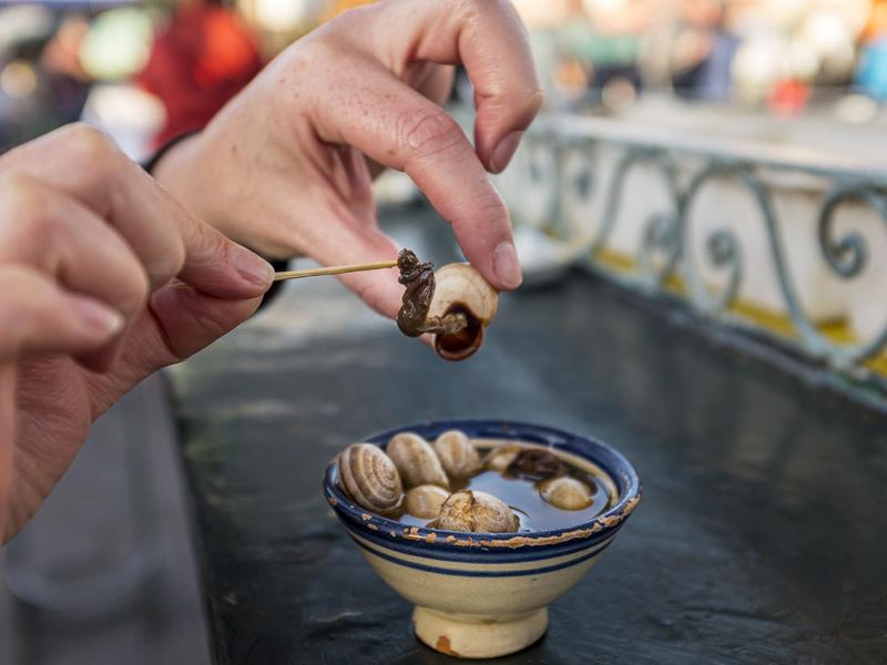 Snail soup in Morocco