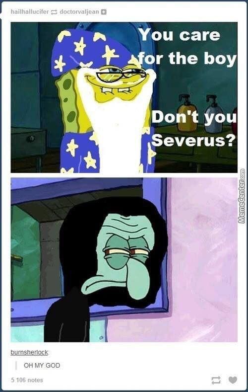Spongebob Harry Potter meme
