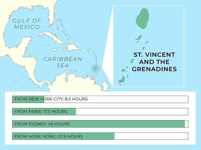 St. Vincent and the Grenadines map
