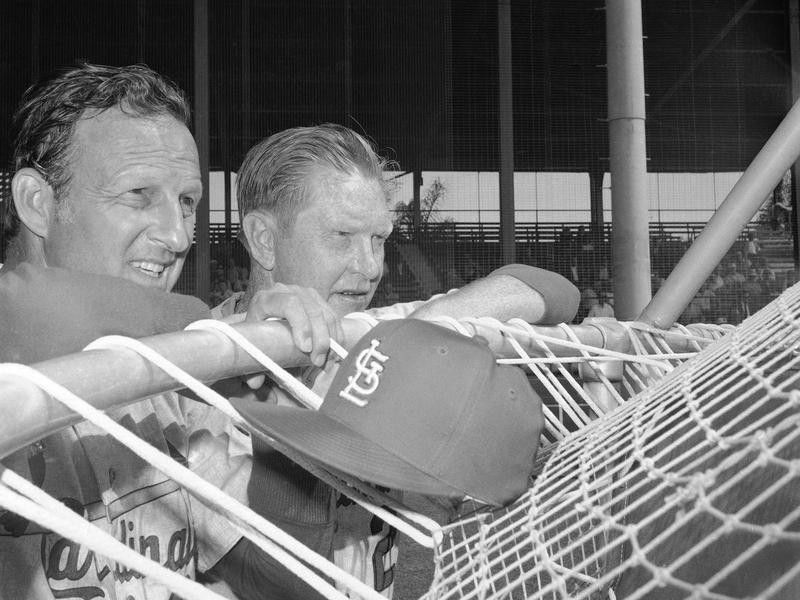 Stan Musial and Red Schoendienst