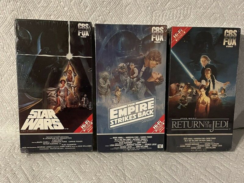 Star Wars Red Label VHS Set
