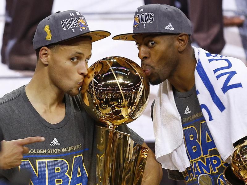 Stephen Curry and Andre Iguodala