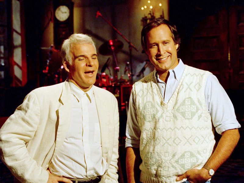 Steve Martin and Chevy Chase
