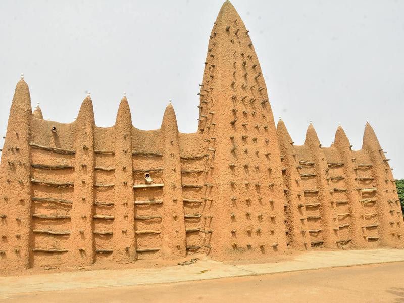 Sudanese-Style Mosque in the Ivory Coast