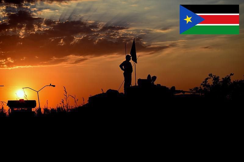 Sunset in South Sudan