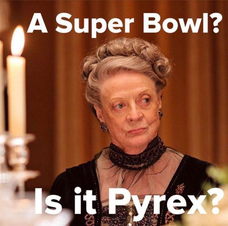 Super Bowl, Pyrex meme