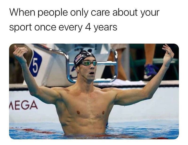 Swimming at the Olympics meme