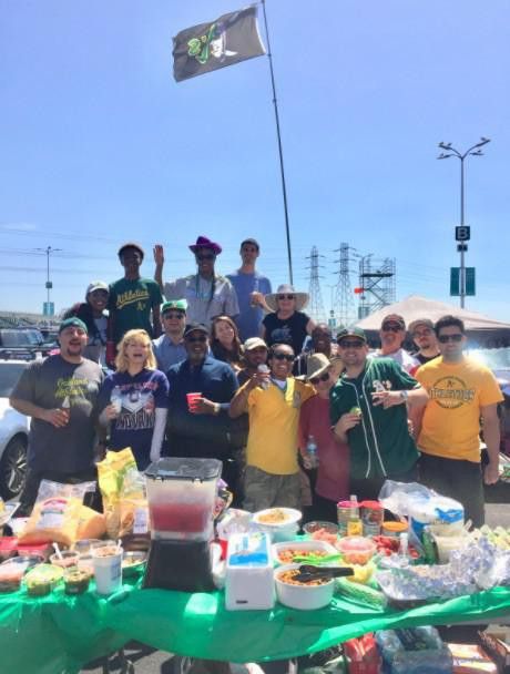 Tailgate by Oakland A's fans